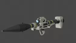 Low-Poly Rocket Launcher Low-poly 3D model