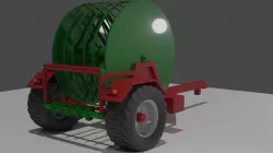 Low-poly Slurrykat Trailed Reeler 3D Model Low-poly 3D model