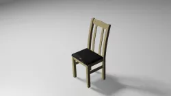 Lowpoly chair Low-poly 3D model