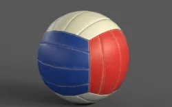 Lowpoly Pbr GameReady Volleyball for Games Low-poly 3D model