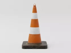 Lowpoly Pbr Traffic Cone for Games Low-poly 3D model