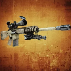 M110 SASS Low-poly 3D model