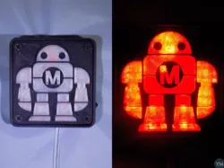Maker Faire LED Robot sign/nightlight