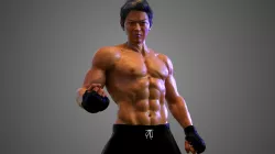 Male Asian BOX - MMA Fighter   3D model