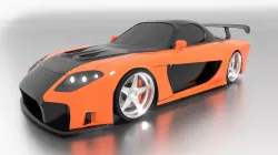 Mazda RX-7 Veilside 3D model