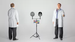 Medical doctor male is shaking hand 140 Low-poly 3D model