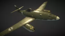 Messerschmitt Me 262 Low-poly 3D model