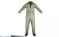 Military Engineer Costume Outfit Uniform Lowpoly 3d model Low-poly 3D model