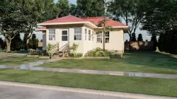 Modern house with planter box render in lumion 3D model
