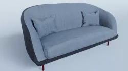 Modern Sofa Low-poly 3D model