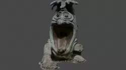 Monster statue 3 Babayka Low-poly 3D model