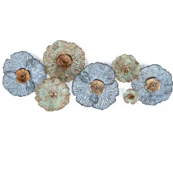 Multi-color Flower Wall Art Low-poly 3D model