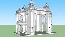 mysore palace 2 Low-poly 3D model