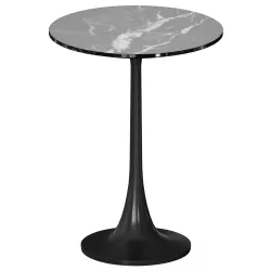 Nero Black Marble Accent Table Crate and Barrel 3D model