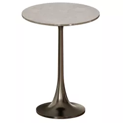 Nero Brown Marble Accent Table Crate and Barrel 3D model