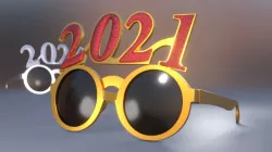 New Year Party Glasses Low-poly 3D model