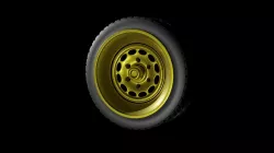 OFFROAD CAR RIM Low-poly 3D model