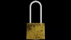 Old Padlock Low-poly 3D model