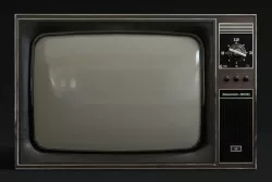 Old Television 3D Model Low-poly 3D model