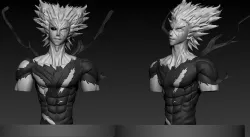 one punch man  garou 3d model ztool 3D model