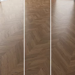  Parquet Oak Black Walnut Brushed set 1 3D model