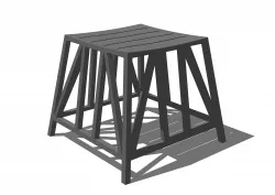pharaonic chair  3D model
