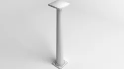 Pillar Octagon 3 3D model