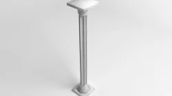 Pillar Octagon 4 3D model