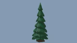 Pine Tree Low-poly 3D model