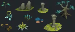 Plants Fantasy 3D model