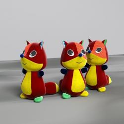 Plush toy 3D model