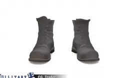 Police Sheriff Boot Lowpoly 3d model Low-poly 3D model
