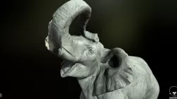 Props - Artwork - Elephant Statue 01 - Low-poly 3D model