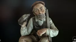Props - Artwork - French Statue 01 - Low-poly 3D model
