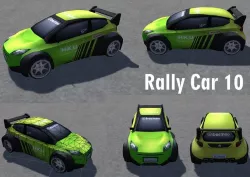 Racing Cars low-poly 3d models Low-poly 3D model