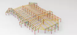 Railway station 3D model