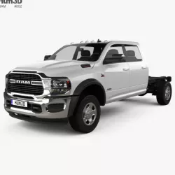 Ram 3500 Crew Cab Chassis SLT SRW 2019 3D model