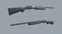 Remington 1100 PBR Game-ready Free low-poly 3D model