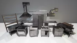 Restaurant Kitchen Set Low-poly 3D model