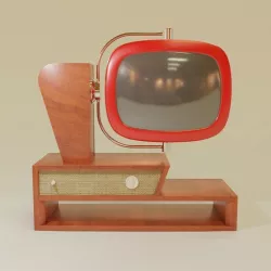 Retro TV 3D model