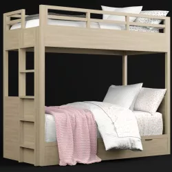 RH Baby and Child Landry bunk bed 3D model