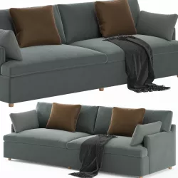 RH Cloud Track Arm Sofa Low-poly 3D model