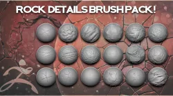 Rocks Details Brush Pack - 32 Brushes 3D model