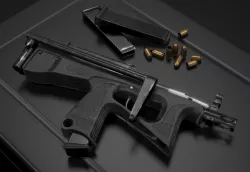 Russian modern submachine gun PP-2000 low-poly 3D game model  Low-poly 3D model