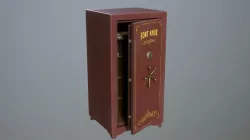 Safebox for rifle PBR Game-ready Low-poly 3D model