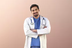 Sahir 11030 - Smiling Doctor Crossed arms Low-poly 3D model