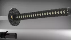Samurai dark katana 3D model