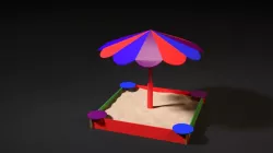 Sandbox Umbrella 3D model