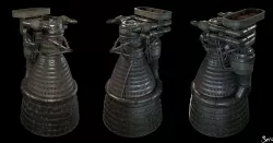 Saturn V - Rocket Engine 3D model