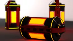SCI-FI BOMB GRENADE EXPLOSIVE  Low-poly 3D model